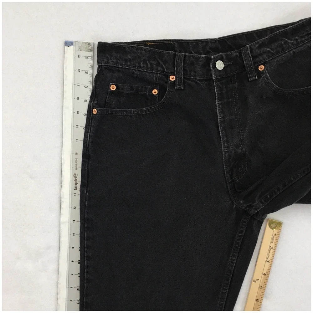Levis‎ 550 Relaxed Fit Black Denim Jeans Mens Actual 33x31 Canada Vintage Style